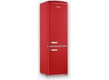 SEVERIN Retro Kühl-/Gefrierkombination RKG 8917 aus Kunststoff, rot Kühlschrank Kühlschrank Retro Kühlschrank Mit Gefrierfach Kühl-/gefrierkombination