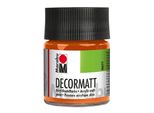 Marabu 1401 05 013 Decormatt Acryl, Arancione 013, 50 Ml