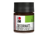 Marabu 1401 05 045 Decormatt Acrilico Marrone Scuro 50 Ml