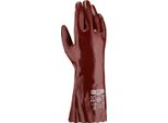 Texxor Topline Guanto Di Protezione Chimica Pvc Rosso-Marrone-10
