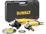 Set Smerigliatrice Angolare Dewalt 230+125Mm (Dwe492+Dwe4207) +Dischi Dt3711, Dt3731 Tronco