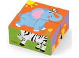 Viga Puzzle Di Legno Zoo Puzzle 4 Blocchi