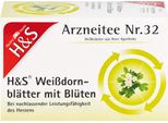 H&S Tè Medicinale Alle Foglie Di Biancospino Con Fiori, 20 Pz. Bustine Filtro