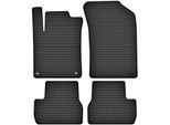 Tappetini In Gomma Adatti Per Citroen C3 Ii (2009-2016) Set Di Tappetini In Gomma Neri + Tappo