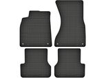 Tappetini In Gomma Adatti Per Audi A6 C7 (Dal 2011) / A7 C7 (2011-2018) Set Di Tappetini In Gomma Neri + Stopper