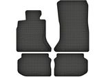 Tappetini In Gomma Adatti Per Bmw Serie 5 F10 / F11 (2010-2013) Set Di Tappetini In Gomma Neri + Stopper
