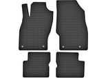 Tappetini In Gomma Adatti Per Opel Adam (2012-2018) Set Di Tappetini In Gomma Neri + Tappo