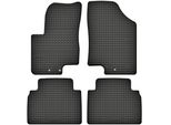 Tappetini In Gomma Adatti Per Hyundai Ix20 (2010-2018) Set Di Tappetini In Gomma Neri + Stopper