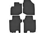Tappetini In Gomma Adatti Per Honda City V (2008-2013) Set Di Tappetini In Gomma Neri + Stopper