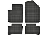 Tappetini In Gomma Adatti Per Hyundai I10 Ii (2013-2019) Set Di Tappetini In Gomma Neri + Stopper