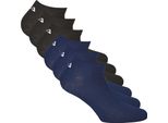 Fila Calzini Da Ginnastica Unisex, Confezione Da 6 - Invisibili, Calzini Corti, Logo (2X 3 Paia) Nero/Blu 39-42
