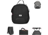 Borsa Fasciatoio Lorelli Aria, 2 Tasche Laterali, Schienale Imbottito, Zaino Fasciatoio Nero