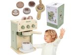Viga Polarb Macchina Da Caffè In Legno Verde + Accessori