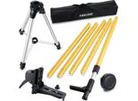 Dispositivo Di Livellamento Laser Con Asta Telescopica Estensibile, Lunghezza 336M/37M, Staffa Di Interfaccia 1/4 E 5/8, 3,7M Giallo