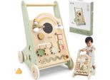 Viga Polarb Passeggino Di Legno Educativo Verde
