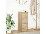 Vidaxl Credenza Rovere Sonoma 29,5X34X76 Cm Materiale A Base Di Legno
