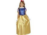 Principessa Fiaba Costume Carnevale Fata Mondo Costume Bambini Abito Fata Regina Oro Blu Incantevole Mondo Libro Giorno Carnevale Fantastici Sogni Eleganti Miti Scintillanti Ballo Notte, Taglia: 98/104 Colore: Blu
