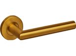 Maniglia Per Porta Lavuzo Mantova Oro Opaco Con Rosone Rotondo - Per Set