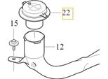 Volvo XC60 Ii Tappo Di Riempimento Del Liquido Lavavetri Oe 31662350
