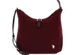 U.S. Polo Assn. Borsa A Tracolla Houston Hobo Bag Wine Bordeaux