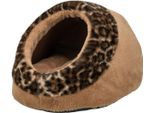 Grotta Per Gatti Trixie Leo Brown Peluche In Poliestere Marrone Chiaro 35 X 26 X 41 Cm
