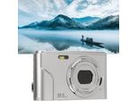 Aiorber Fotocamera Digitale Compatta Da 48MP, Zoom 16X, Per Viaggi E Fotografia - Argento