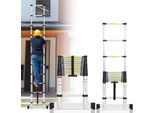 Bettizia Scala Telescopica Professionale 3,2M In Alluminio Portata 150Kg Scala Multiuso Piedini In Gomma Antiscivolo Con Stabilizzatore