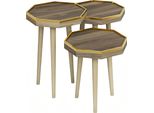 Elegante Tavolino In Legno Grigio In Stile Moderno