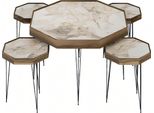 Elegante Tavolino In Legno Beige Per Un Salotto Moderno