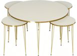 Elegante Tavolino In Legno Beige Dal Design Moderno