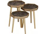 Elegante Tavolino In Legno Marrone In Stile Moderno