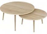 Eleganti Tavolini In Legno Marrone In Stile Moderno