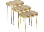 Tavolino In Legno Beige Moderno Elegante