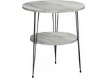 Tavolino In Metallo Grigio In Stile Moderno Ed Elegante