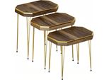 Tavolino In Legno Marrone Moderno Elegante