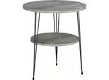 Tavolino In Metallo Grigio Stile Moderno Ed Elegante