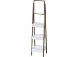 Scaffale Con Specchio In Legno Marrone - Design Elegante E Funzionale