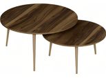 Eleganti Tavolini In Legno Marrone In Stile Moderno
