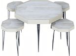 Tavolo Moderno In Legno Bianco Dal Design Elegante