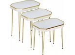 Set Di Tavolini In Legno Bianco Moderno Ed Elegante