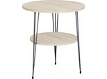 Tavolino In Metallo Beige Moderno Ed Elegante