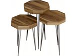 Elegante Tavolino In Legno Marrone Dal Design Moderno