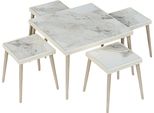 Elegante Set Da Salotto In Legno Beige Dal Design Moderno