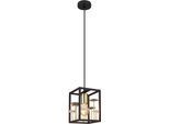 Globo Lighting HäNgeleuchte "Lisbon", Schwarz, 1 Stk., Leuchten, HäNgelampe/Pendelleuchte/Esszimmer/Wohnzimmer/Esstisch, HäNgeleuchte