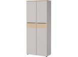 Aktenschrank Germania "Gw-Oviedo", Kaschmir, Lindberg, Eiche, Nachbildung, B:80Cm H:197Cm T:40Cm, Holzwerkstoff, Metall, SchräNke, Mit Verstellbaren EinlegeböDen