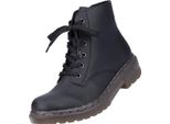 Rieker Donna Stivaletto Stringato Con Zip Suola Trasparente 78240, Misura:41 Eu, Colore:Nero