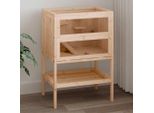 Vidaxl Gabbia Per Criceti 55X40X80 Cm In Legno Massiccio D'abete