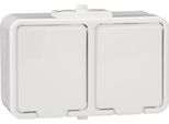 Presa Doppia Ermetica Bianca IP44 Cedar NT230H01