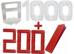 Sistema Di Livellamento Per Piastrelle Set 1000 Clip 200 Cunei 2 Mm Strumento Per La Posa Delle Piastrelle