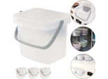 Set Di 3 Contenitori 19X15X17 Cm Trasparente Per L'organizzazione Dello Spazio